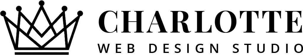 black logo for charlotte web design studio in china grove nc