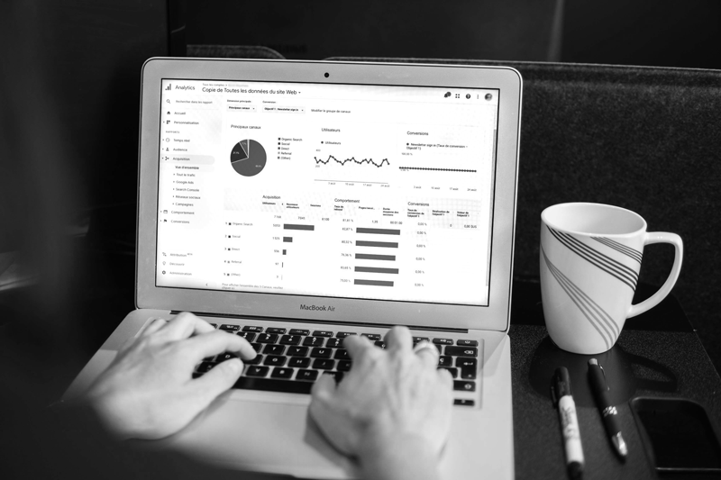 charlotte digital marketing dashboard with graphs