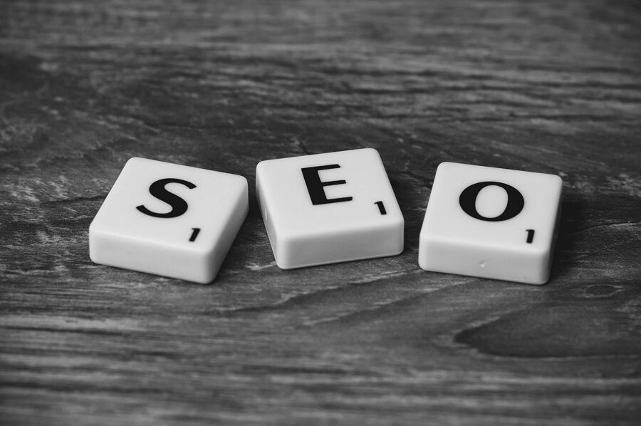 blocks spelling out SEO, representing SEO website copywriting services