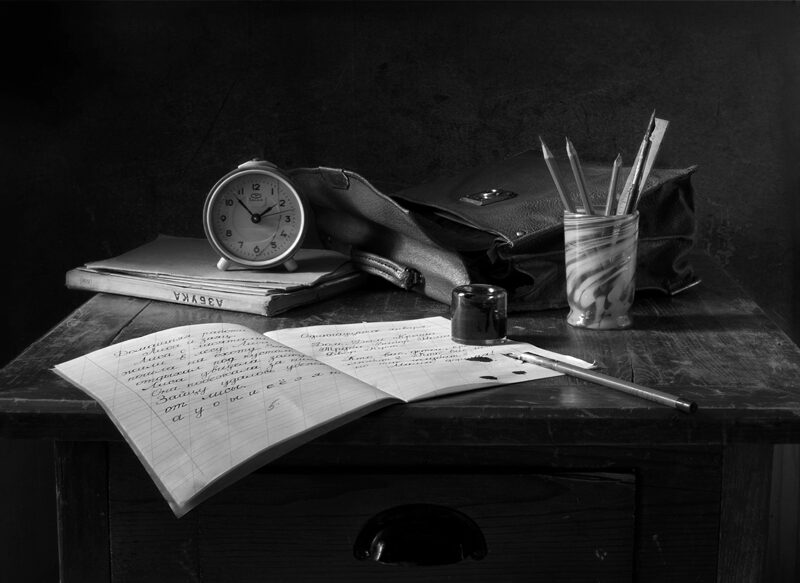 desk with copywriting tools