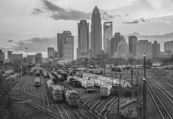 view of uptown charlotte representing AI websites charlotte nc