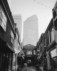 Insights 28 view of an uptown street representing how to choose a web designer in charlotte nc
