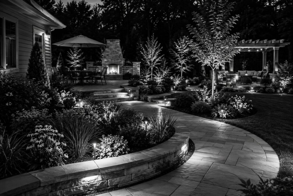 landscape at night
